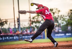 On Friday in Prague, Sean Cleary picked up his fourth win in as many starts at the world men’s fastpitch championship as Canada opened its playoff schedule with a 4-0 victory over the host Czechs. — WBSC photo