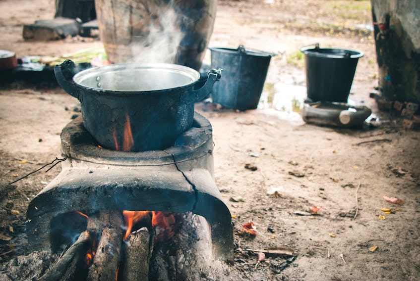 Cookouts and food preparation while camping require some safety precautions.