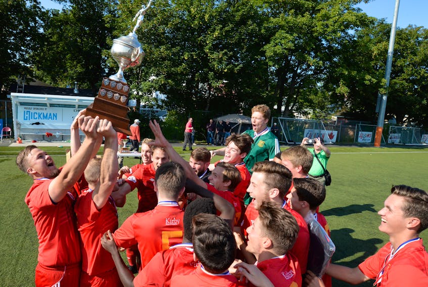 Holy Cross rebounded from a slow start to win its third provincial men’s soccer title in four years, and seventh in the past 10 seasons in 2017.
