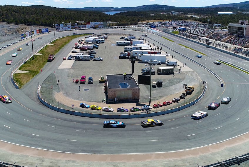 Eastbound International Speedway will be especially busy this weekend as Legends and Bandolero drivers compete for spots in big INEX National events in the United States later this year, and NASCAR Division 1 cars take part in what will amount to four races today and Sunday. — Submitted/ Scott Parsons