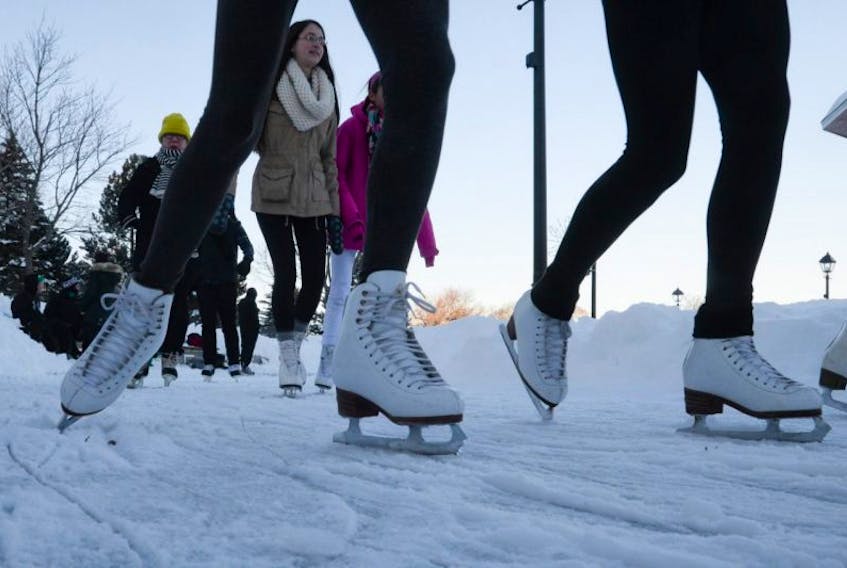 Skaters hit the ice on the Bannerman Park Loop in St. John’s. Drag out your skates and join the family fun at The Loop. Call the Loop Line for information, 733-LOOP (5667). See more information below.  — Telegram file photo