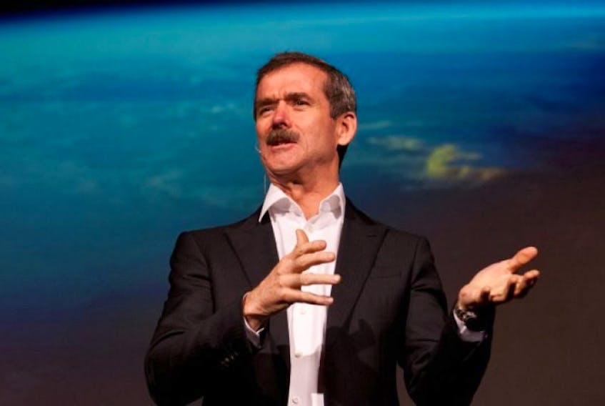 Former astronaut Chris Hadfield speaks to students at Dalhousie University in this file photo.