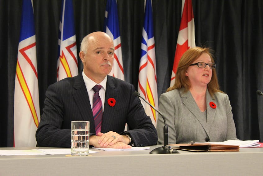 Finance Minister Tom Osborne and deputy minister Denise Hanrahan give the fall fiscal update.