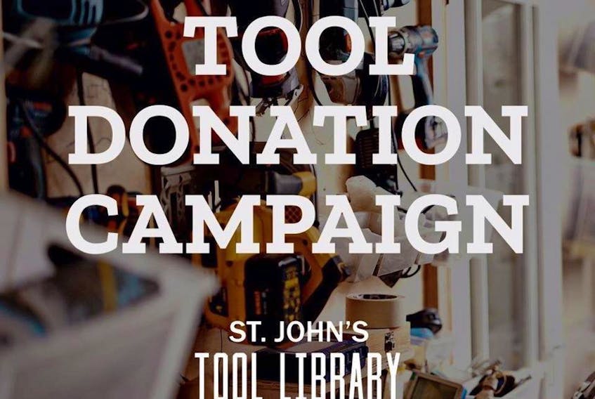 The St. John’s Tool Library will be hosting a tool drive on Saturday from 10:30 a.m. to 1 p.m.