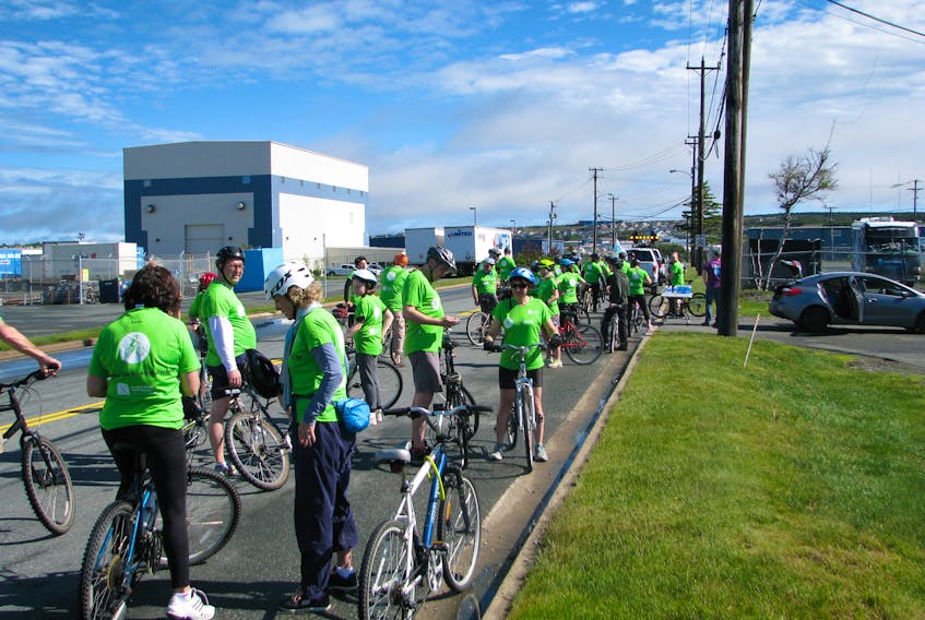 Participants gathered in 2017 for the inaugural Ride Don’t Hide fundraiser in support of the Canadian Mental Health Association of Newfoundland and Labrador. The organization will host its 2nd Annual Ride Don’t Hide community bike ride on Sunday, June 24 starting at Paradise Park on McNamara Drive at 8 a.m.