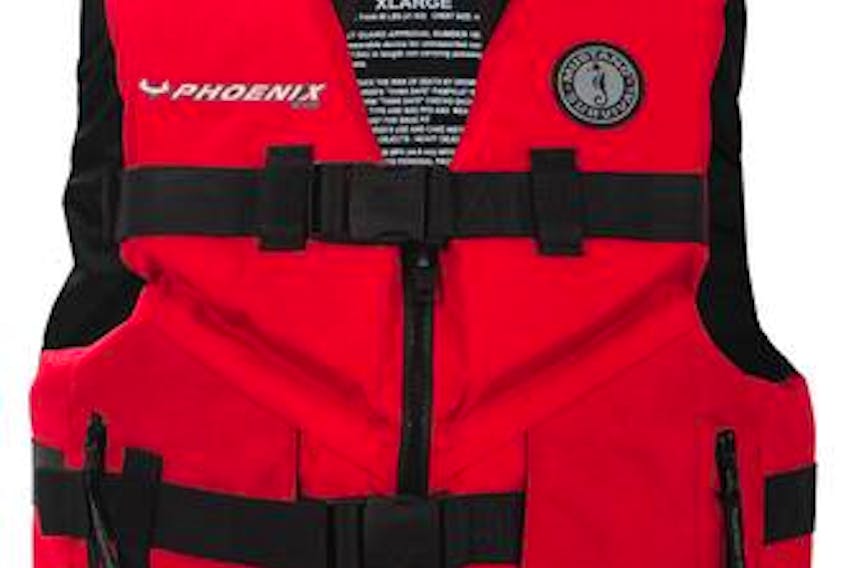 Mustang survival fishing vest by Phoenix Boats Apparel.