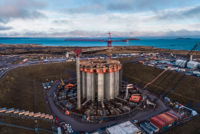 SNC Lavalin, Dragados and Pennecon reached a milestone on Tuesday night with the West White Rose Concrete Gravity Structure first concrete slip pour completed.