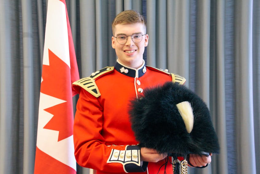 St. John’s resident Kurtis Rodgers is parading with the Ceremonial Guard in Ottawa this summer. -Photo by Cpl. Ryan Drew