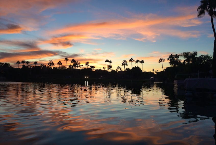 November sunset in Phoenix. —
