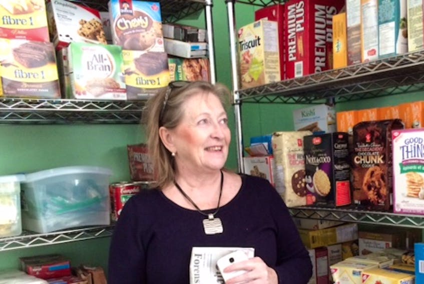 Susan Halley, chair of the volunteer board at Emmaus House in St. John’s, says volunteers try to be as positive as possible in their interactions with the people they serve, since a visit to the food bank is never an easy trip for anyone to make.  — Pam Frampton/The Telegram