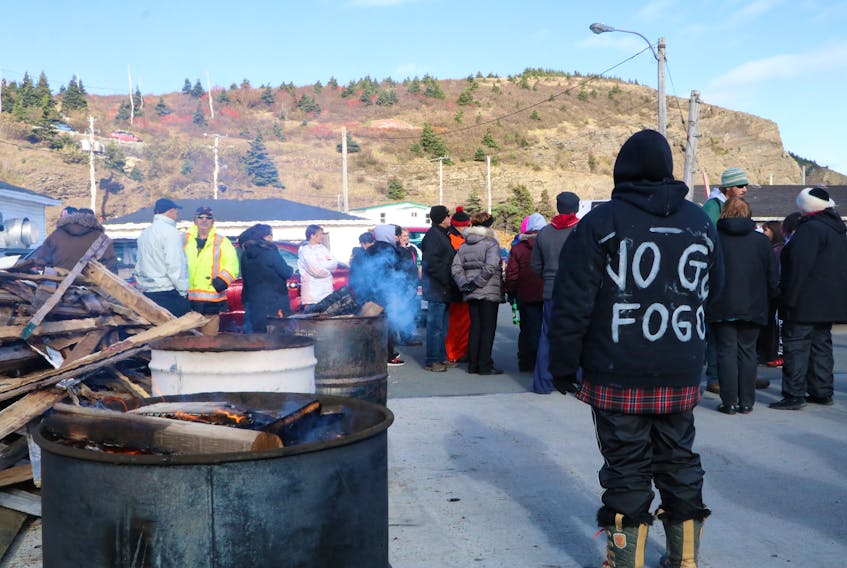 People on Bell Island have been protesting since Saturday and have blocked the MV Legionnaire ferry from leaving the dock to go to service the Fogo Island-Change Islands run.