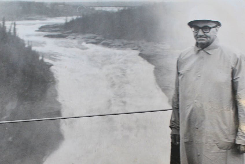 Joseph R. Smallwood at the Churchill River, circa the 1960s. — Telegram file photo