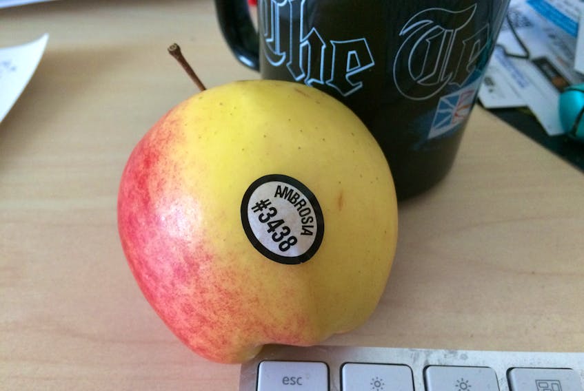 Even that fruit sticker is plastic. — Russell Wangersky/SaltWire Network
