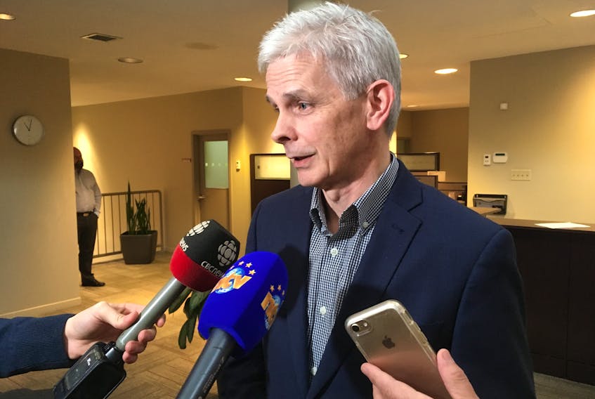 Newfoundland and Labrador Medical Association (NLMA) executive director Robert Thompson laid out the association’s assessment of the proposed prescription drug monitoring law to reporters Wednesday at the NLMA office in St. John’s.