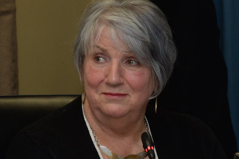 Former premier Kathy Dunderdale on the stand for a second day Tuesday at the Muskrat Falls Inquiry in St. John’s. - Joe Gibbons