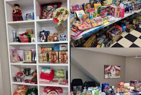 Making sure everyone has the ability to give a gift at Christmas is the goal of Thrive’s Christmas Store initiative. These items were all donated to the program last year.