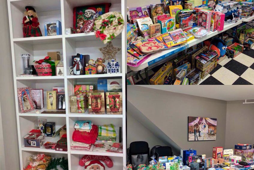 Making sure everyone has the ability to give a gift at Christmas is the goal of Thrive’s Christmas Store initiative. These items were all donated to the program last year.