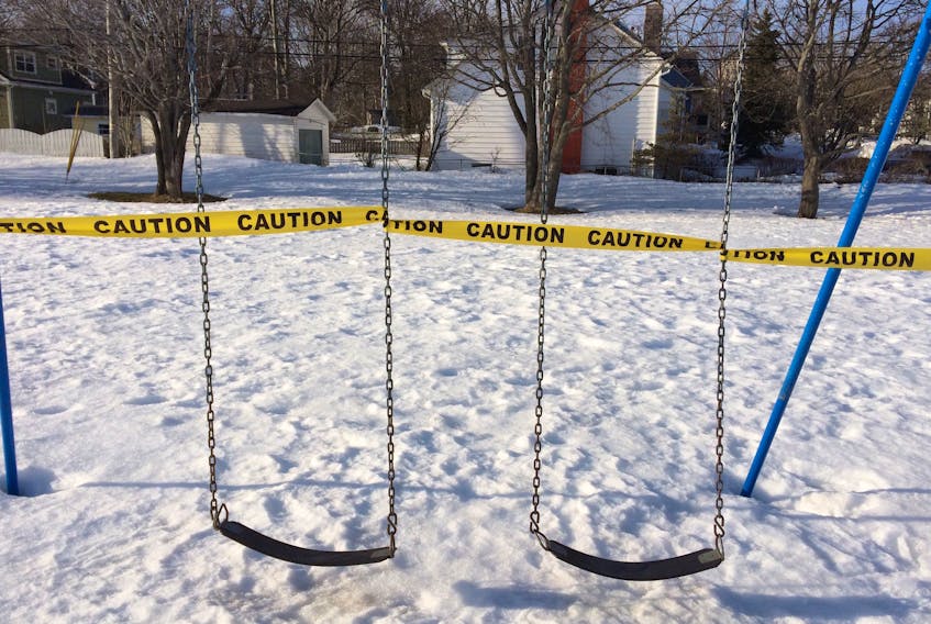 Playtime is over. Last week, the City of St. John’s closed public playgrounds. —