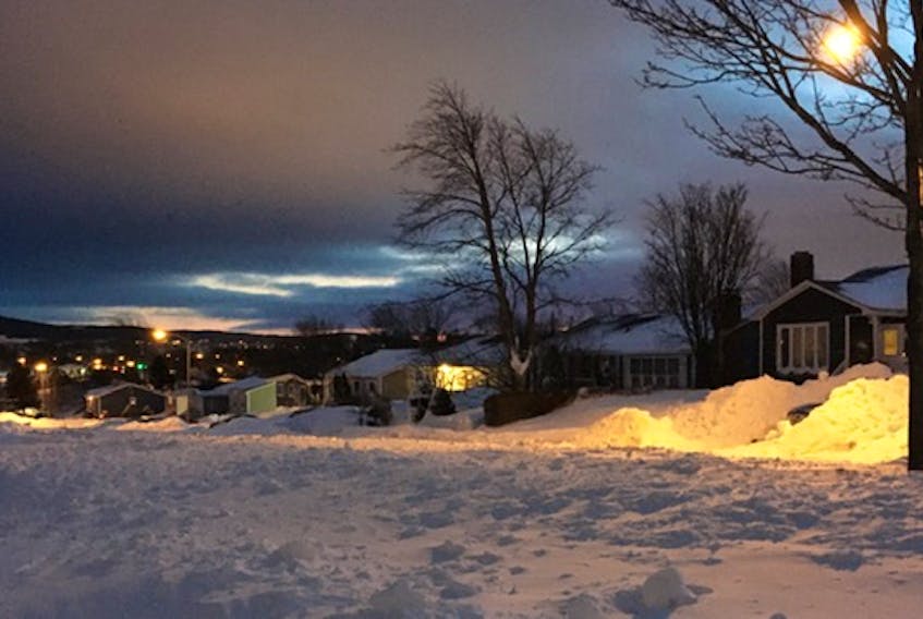 The calm after the storm in St. John’s. —