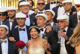 One of many weddings we witnessed as tourists in Cefalu, Sicily, in 2015. By the end of the vacation I was feeling like a wedding photographer. — Pam Frampton/The Telegram
