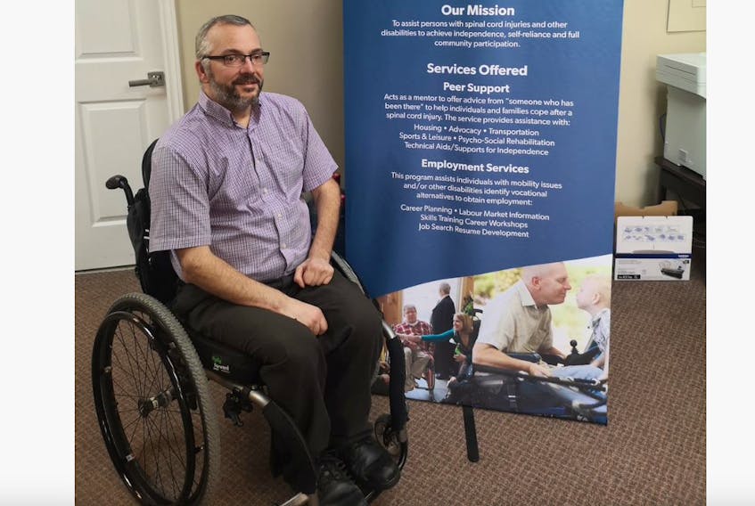 Dion Regular, a peer support specialist with Spinal Cord Injury Newfoundland and Labrador, says life changes dramatically when you have a spinal cord injury. He helps people adjust to life after a spinal cord injury, just as he had to 20 years ago.