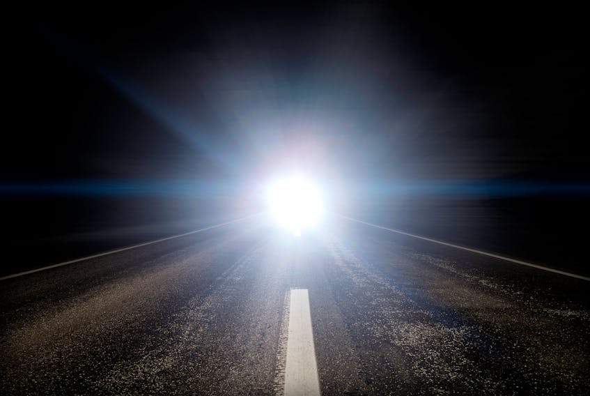 A car’s super-bright headlights might work great for the driver, but what about all the other drivers out there? —