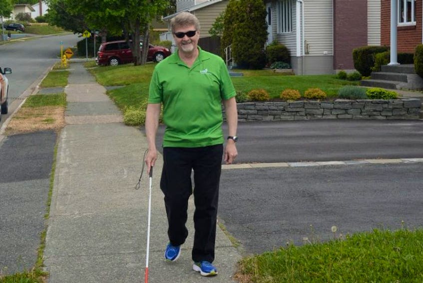 Allan Angus is a social worker with Vision Loss Rehabilitation, a division of CNIB Newfoundland and Labrador. He counsels people like himself who are living with vision loss.