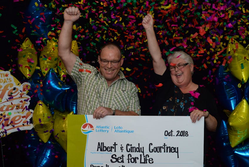 Cindy and Albert Courtney of Paradise are the latest couple from Newfoundland and Labrador to win the Set for Life top prize.