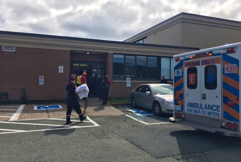 Prince of Wales Collegiate in St. John's is on lockdown Wednesday due to a bear spray incident.