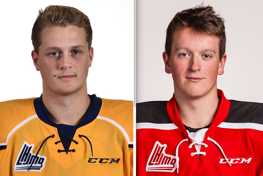 The Charlottetown Islanders have acquired Cameron Askew, left, and Derek Gentile in separate deals announced Tuesday.