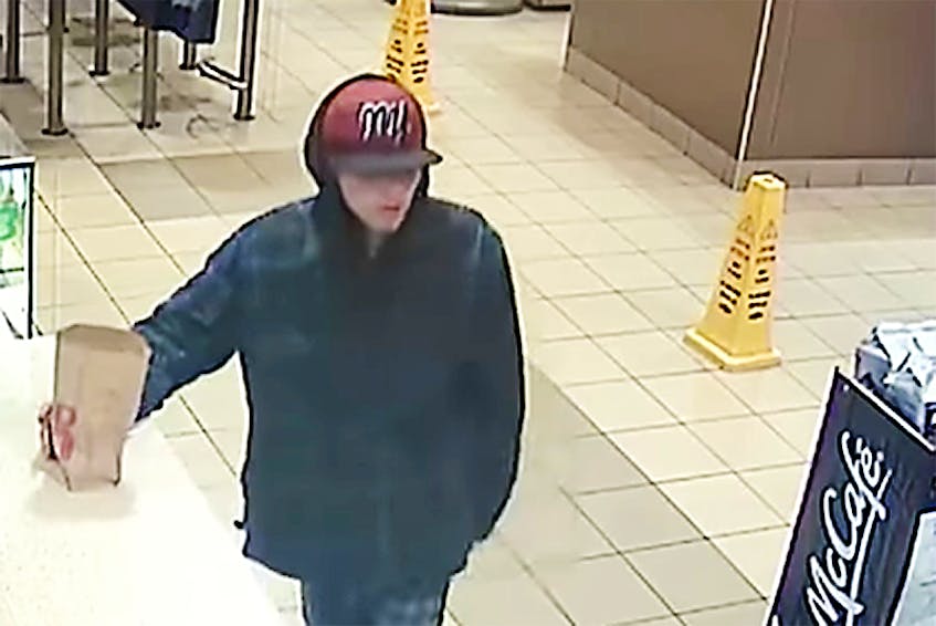 Charlottetown Police Services is requesting help in identifying this man seen on a security video.  ©THE GUARDIAN