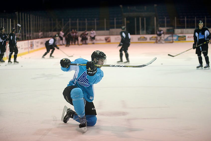 The Charlottetown Islanders, shown on the ice Wednesday, and the Island Storm are currently talking about a new contract with the City of Charlottetown and the Eastlink Centre. The current contract expires at the end of the teams’ respective seasons.  ©THE GUARDIAN