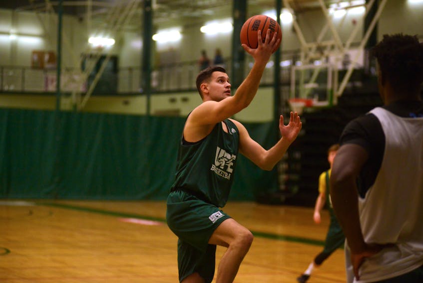 Fifth-year forward Stefan Vujisic and his UPEI Panthers teammates host Saint Mary’s tonight in Atlantic University Sport men’s basketball action.