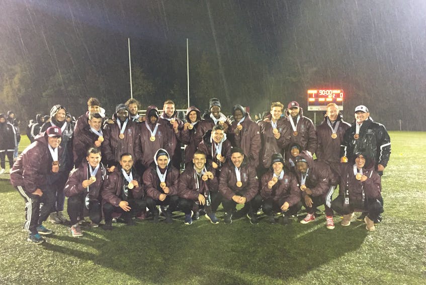 The Holland College Hurricanes won the bronze medal Saturday at the Canadian Collegiate Athletic Association men's soccer championship. Submitted photo