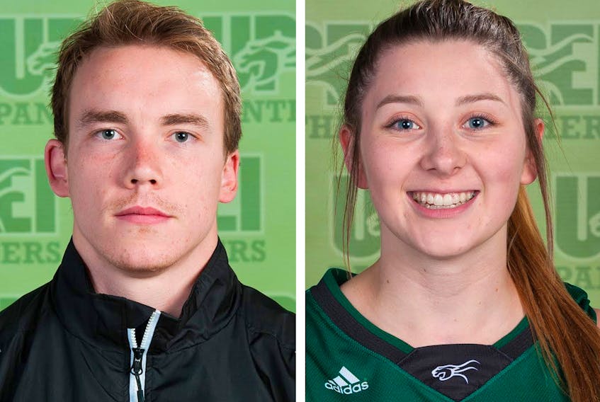 Ryan MacKinnon and Reese Baxendale are this week's UPEI Panther Subway Athletes of the Week. Submitted photo