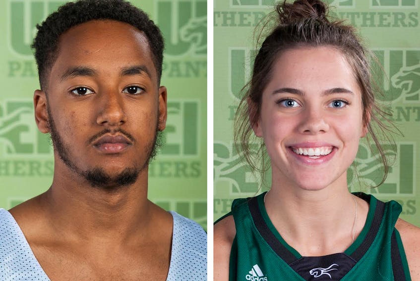 Amin Suleman, left, and Kiera Rigby are this week's UPEI Panthers athletes of the week.