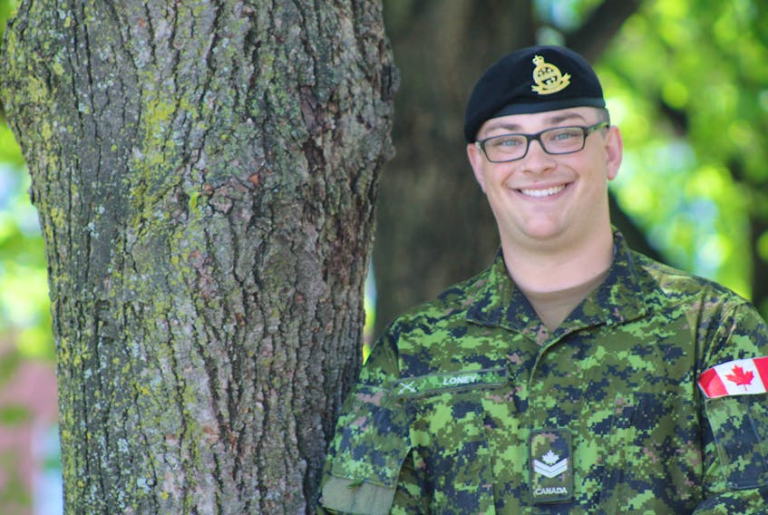 Master Cpl. Devon Loney, an army reservist living Charlottetown, will be with the Ceremonial Guard this summer, the most recognizable military unit in Canada.