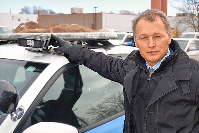 Charlottetown Police Service Deputy Chief Brad MacConnell says the force is now using licence plate recognition cameras on one of its vehicles in an effort to make roads safer. It’s part of a pilot project for now. A decision on whether the technology could become permanent might be made a year from now.  ©THE GUARDIAN