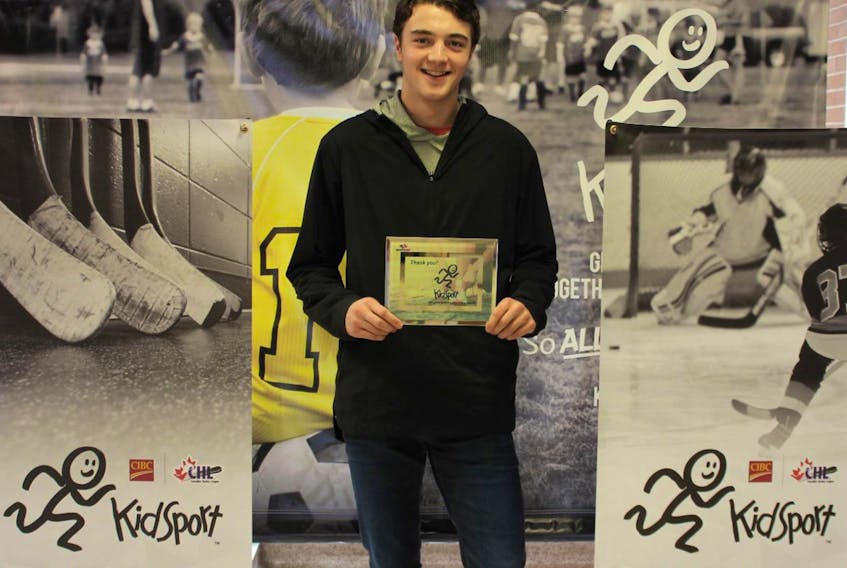 Noah Dobson is joining Team KidSport on P.E.I. to help promote the program.