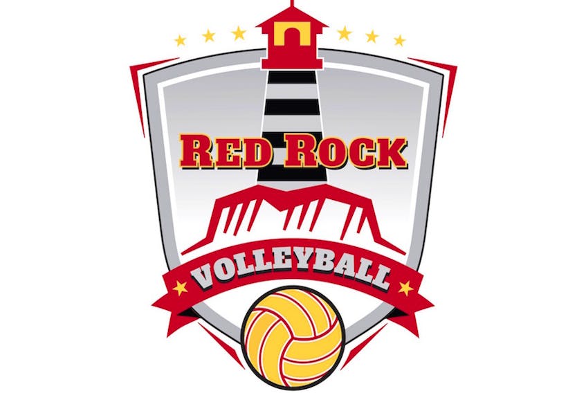 Red Rock volleyball logo