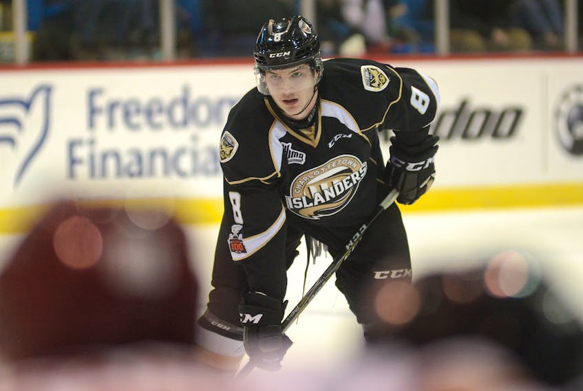 Charlottetown Islanders defenceman Olivier Desjardins is in his first season of junior hockey.