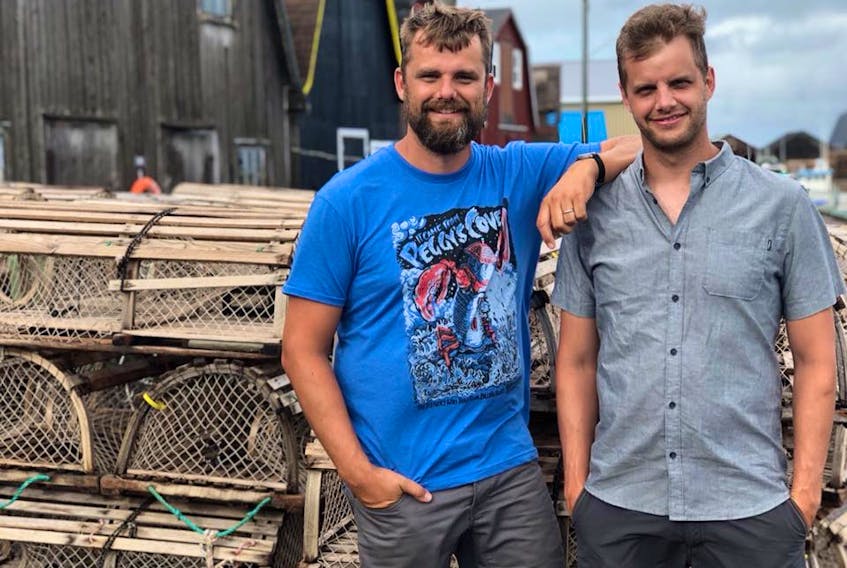 Daniel Anctil, left, of Trois Rivieres and his brother, Alexander Anctil, of Quebec City, are being hailed as heroes after rescuing two girls and their babysitter after the trio drifted away from shore in choppy waters on a windy day last week along the north shore of P.E.I.