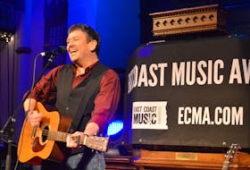 Island singer-songwriter Lennie Gallant, seen here performing on the Folk Stage at the 2017 East Coast Music Awards in Saint John, N.B., says he loves attending the annual event because of the "sense of camaraderie” that exists among the musicians regardless of their genres.