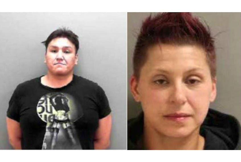 Alberta RCMP have released these pictures of Quentin Lee Strawberry, left, and Jennifer Lee Caswell. The two have been charged with second-degree murder and assault causing bodily harm after a P.E.I. man died during a homicide last week.