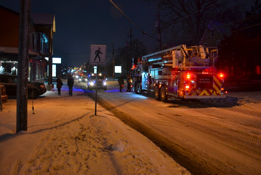 One of the calls the Charlottetown Fire Department responded to during the storm was at 294 University Ave. A call came in at 6:55 p.m. that there was an active fire on a rooftop, but firefighters found nothing and deemed it to be a false alarm.