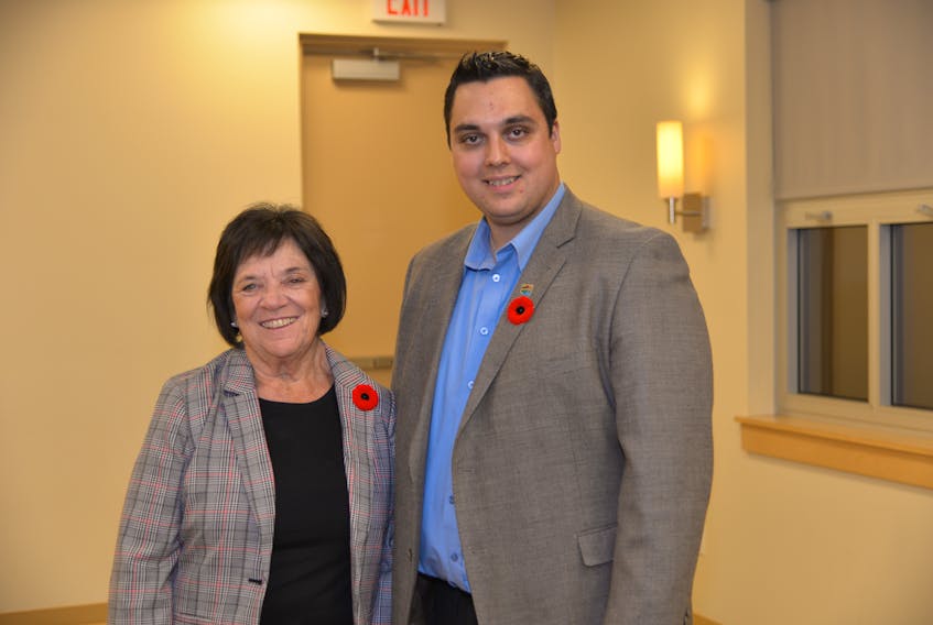 Minerva McCourt, left, was re-elected as Cornwall’s mayor on Monday night while first-time candidate Cory Stevenson was elected to council.