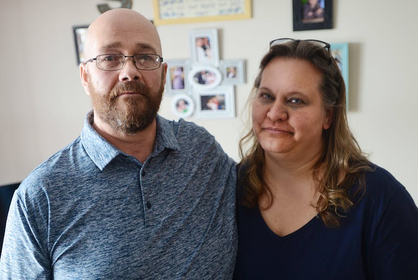 Ralston, left, and Natalie Small, of Meadow Bank are raising awareness around what they describe as a lack of accountability for P.E.I.’s department of family and human services. The couple had the highest certified level foster home in the province, a status that was revoked after they applied to adopt a boy who ended up living with them for several years.