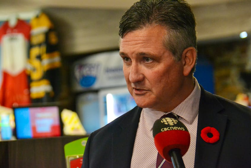 P.E.I. Finance Minister Heath MacDonald announces a tax break for small businesses and an increase to the basic personal tax amount on Tuesday in Cornwall.