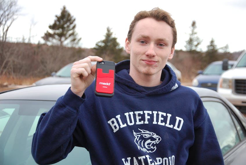 Bailey Anderson, 18, of Cornwall was among the hundreds of students that watched a powerful anti-impaired driving program Wednesday at Bluefield High School. Bailey says he never has - and he never will - drive while being impaired.