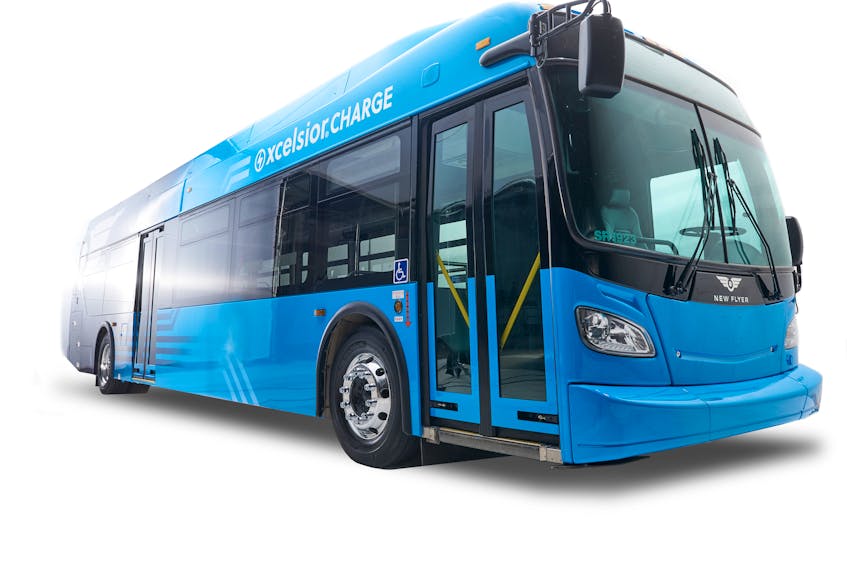 This is one of NewFlyer’s 40-foot electric buses. A 35-foot electric bus will be in Charlottetown operating on Route 1 later this month as part of a feasibility study on transitioning to electric buses in the capital region.